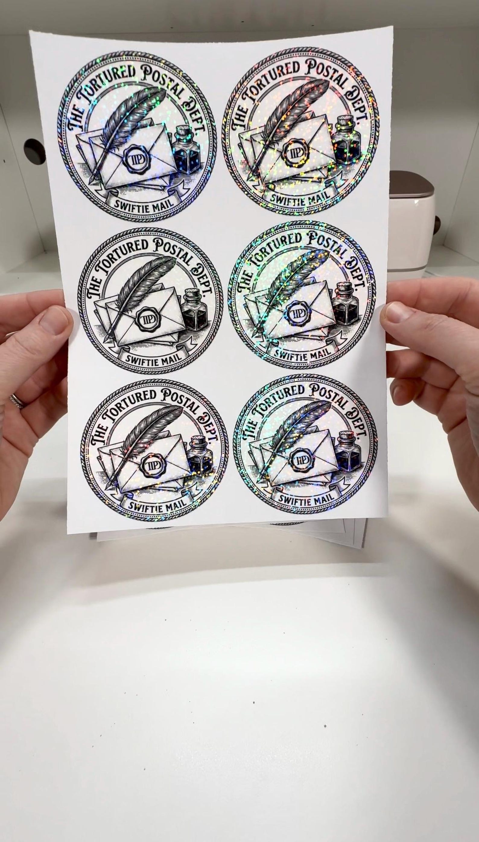 Personalized custom sticker sheets with multiple full-color designs